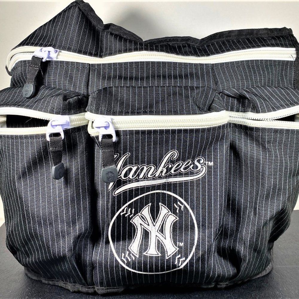 RARE  New York Yankees Official MLB Diaper Dude Diaper Bag Stroller Bag NWOT